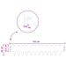Gazonrand 30 st 103 x 20 cm Staal Roestig