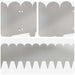 Gazonrand 30 st 103 x 25 cm Staal Zilverkleurig