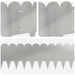 Gazonrand 30 st 103 x 25 cm Staal Zilverkleurig