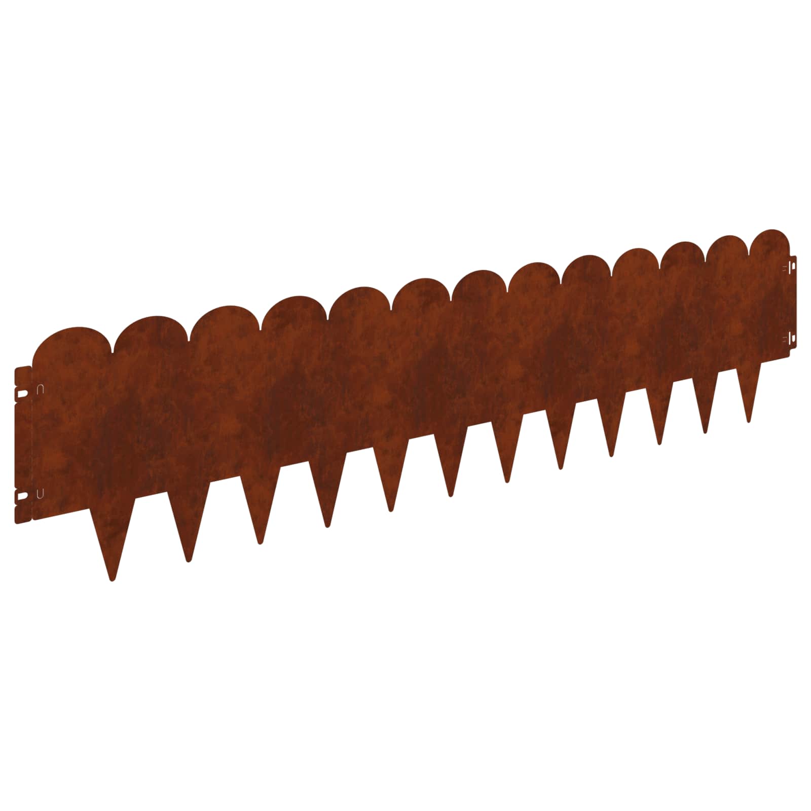 Gazonrand 10 st 103 x 25 cm Staal Roestig