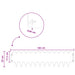 Gazonrand 20 st 103 x 25 cm Staal Roestig