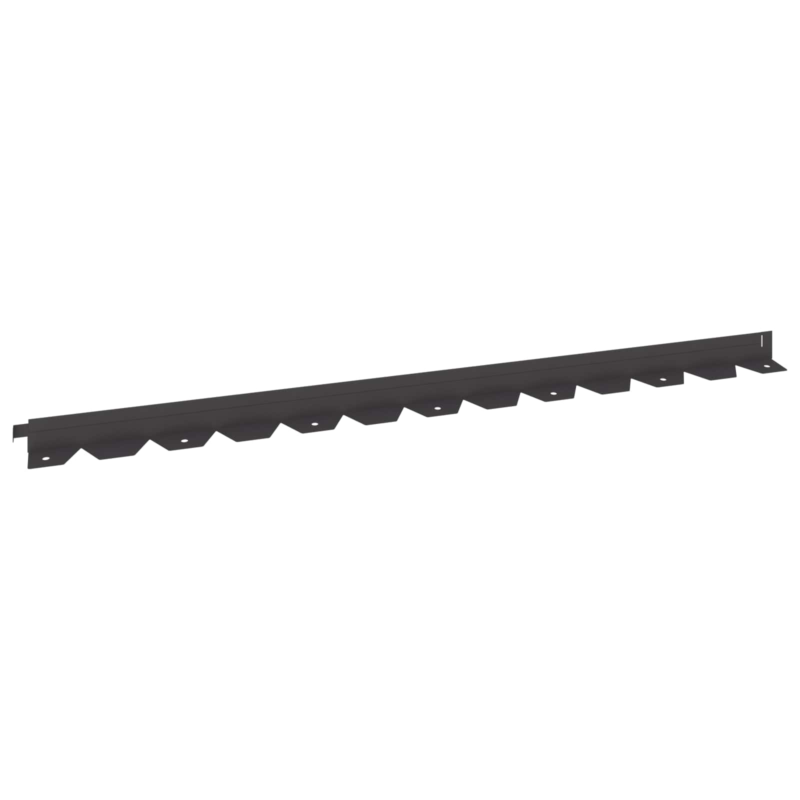 Gazonrand 20 st 102 x 4 x 4 cm Staal Zwart