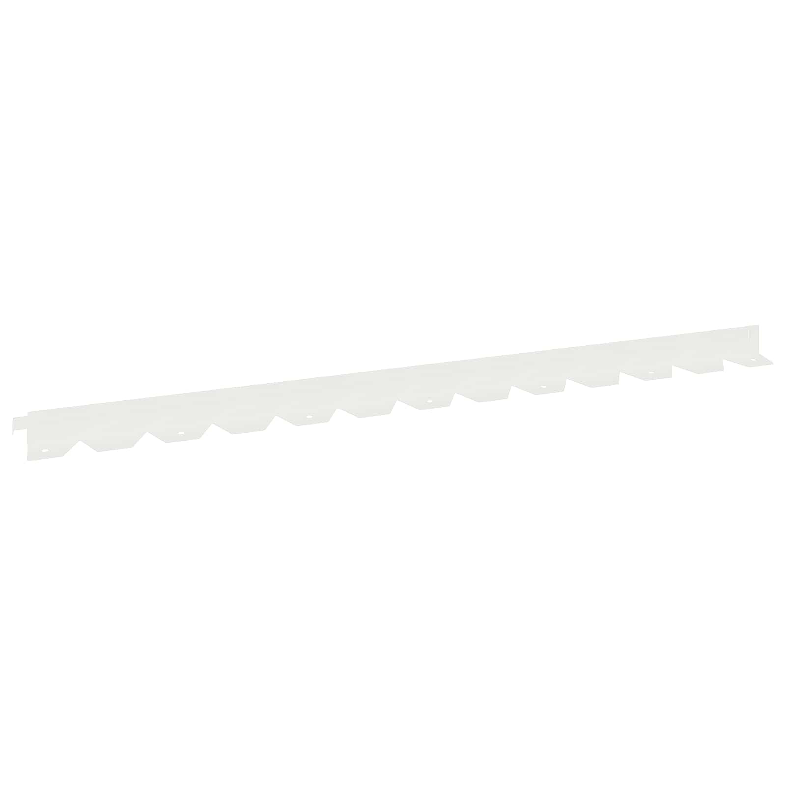 Gazonrand 10 st 102 x 4 x 4 cm Staal Wit