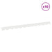 Gazonrand 10 st 102 x 4 x 4 cm Staal Wit