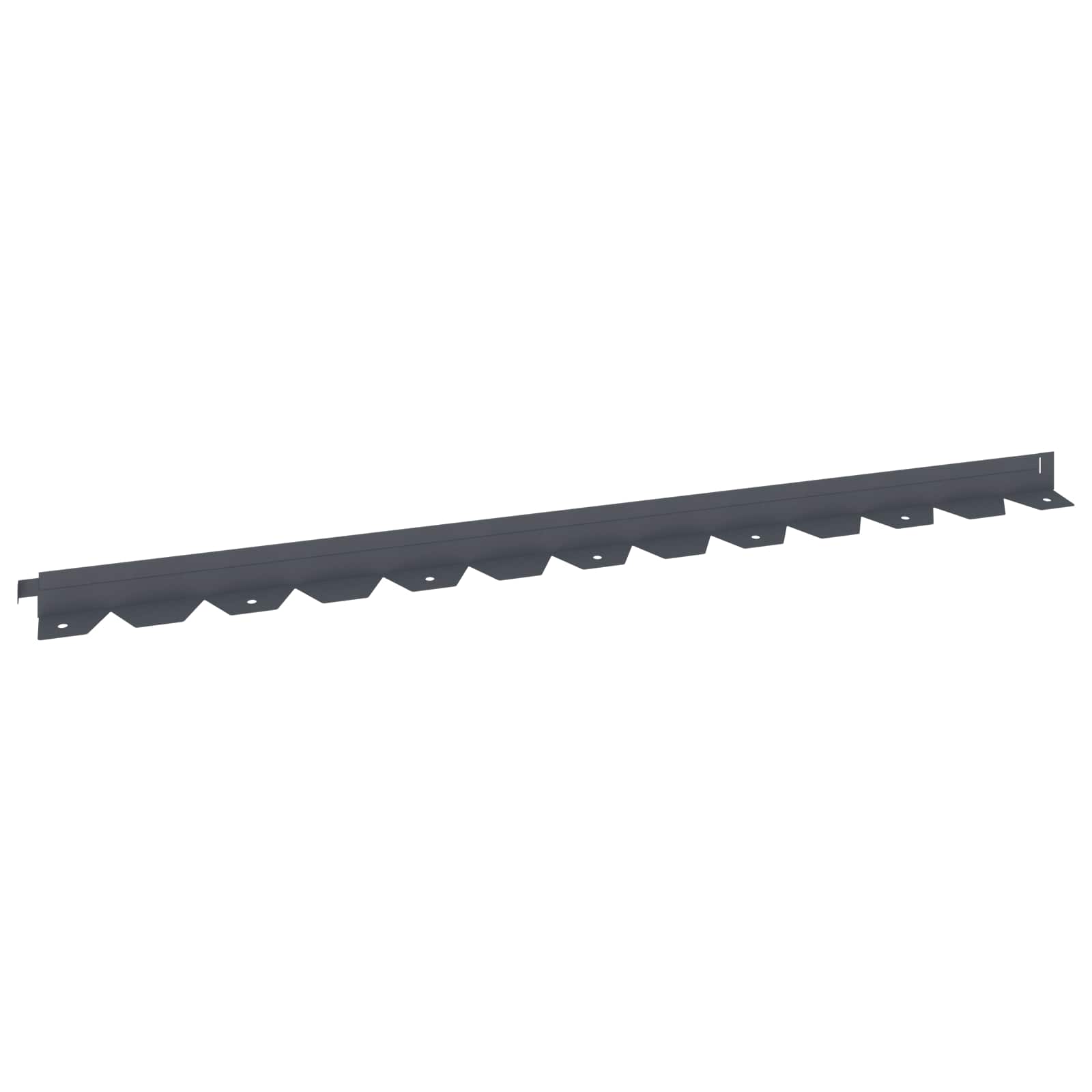 Gazonrand 10 st 102 x 4 x 4 cm Staal Antracietkleurig