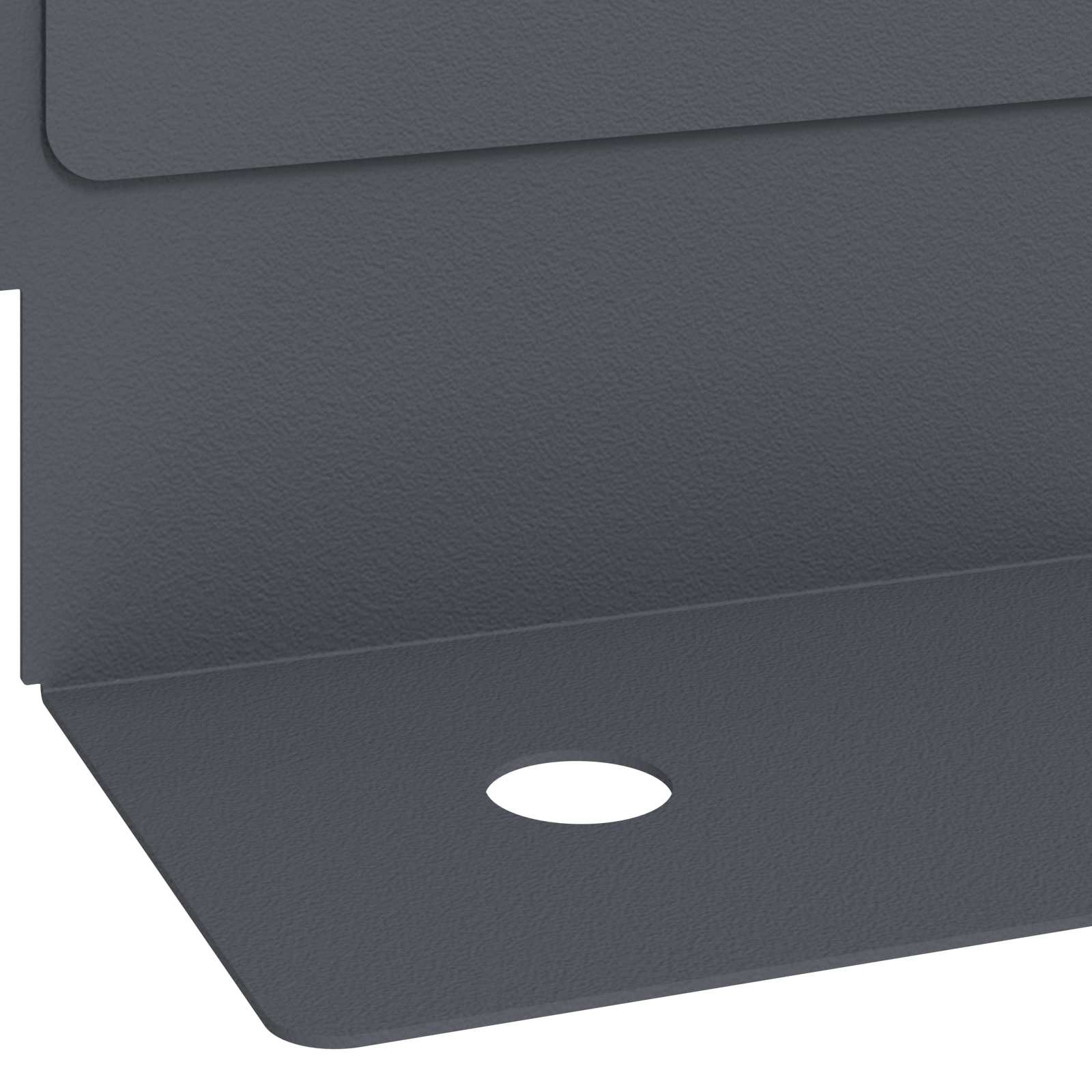 Gazonrand 30 st 102 x 4 x 4 cm Staal Antracietkleurig