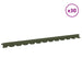 Gazonrand 30 st 102 x 4 x 4 cm Staal Olijfgroen