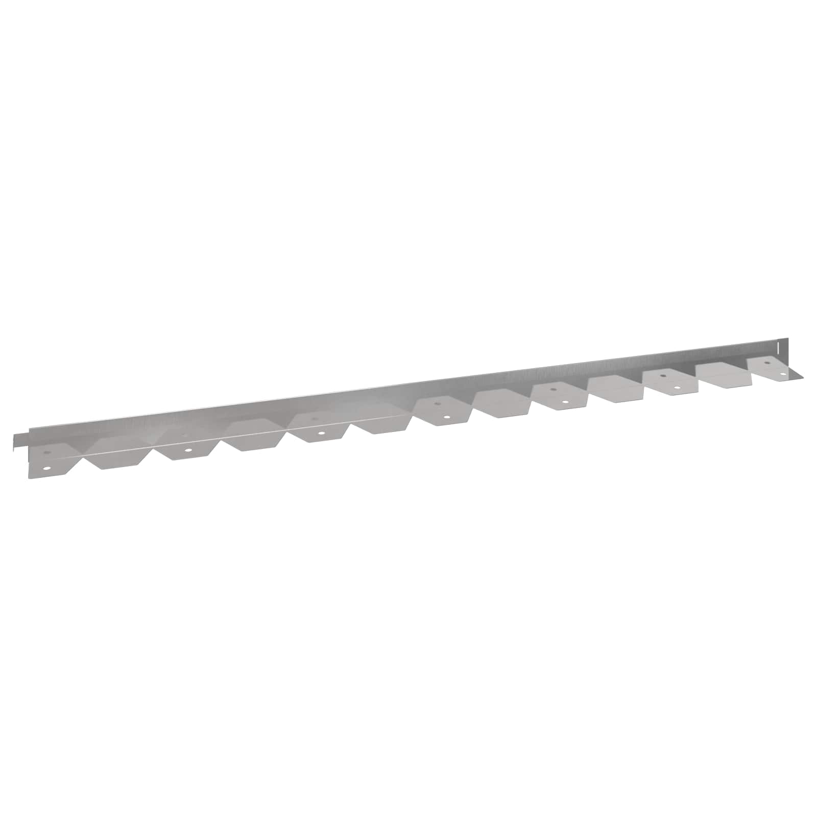 Gazonrand 30 st 102 x 4 x 4 cm Staal Zilverkleurig