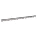 Gazonrand 50 st 102 x 4 x 4 cm Staal Zilverkleurig