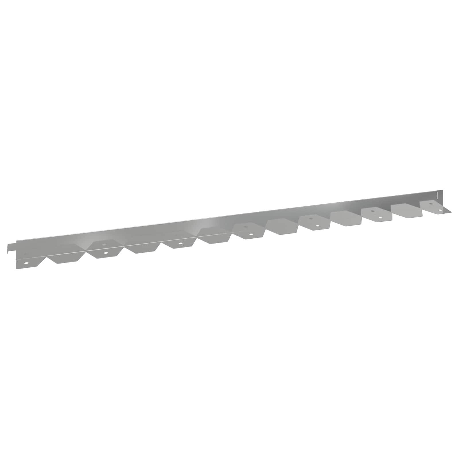 Gazonrand 30 st 102 x 4 x 4 cm Staal Zilverkleurig