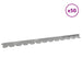 Gazonrand 50 st 102 x 4 x 4 cm Staal Zilverkleurig