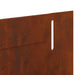 Gazonrand 10 st 102 x 4 x 4 cm Staal Roestig
