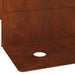 Gazonrand 10 st 102 x 4 x 4 cm Staal Roestig