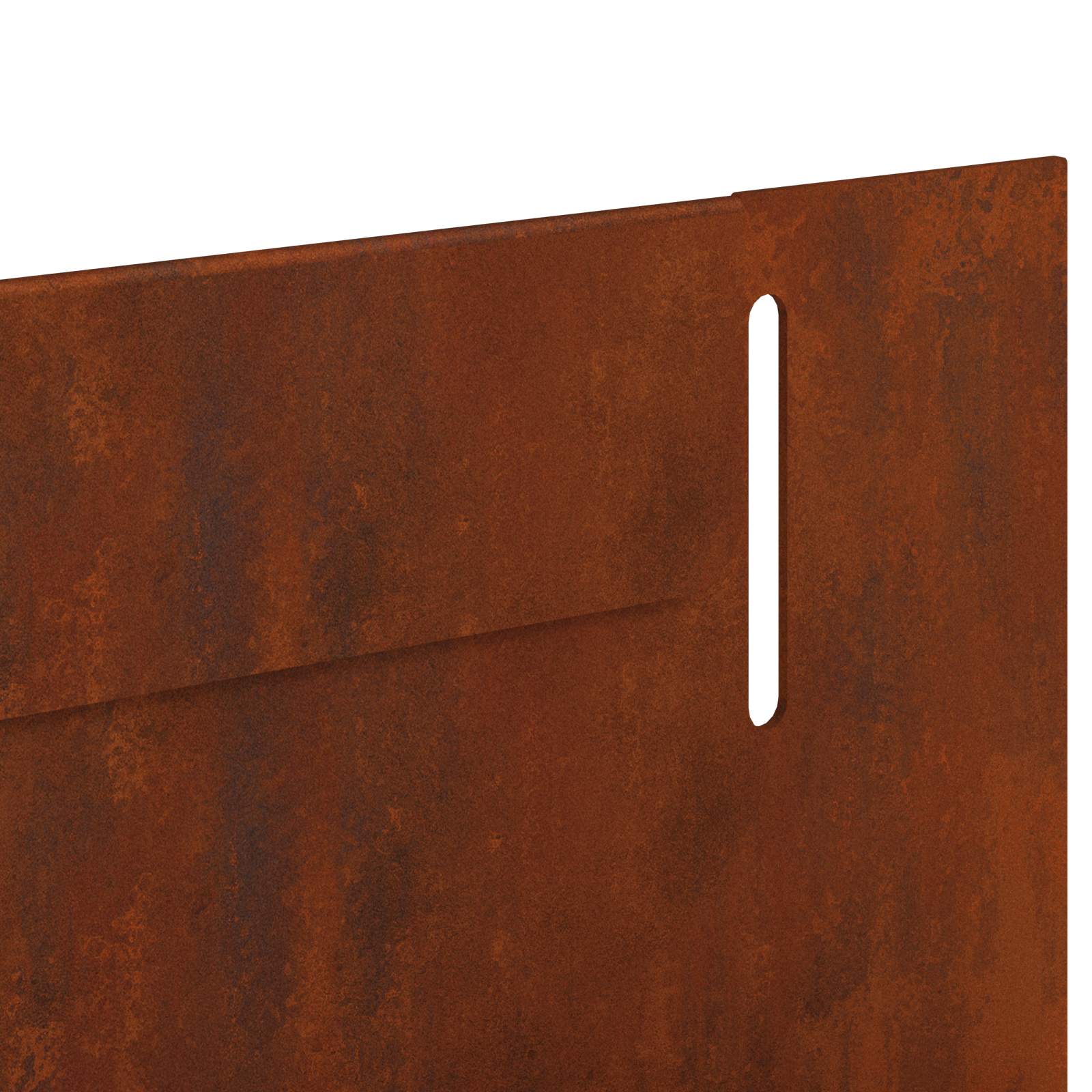 Gazonrand 20 st 102 x 4 x 4 cm Staal Roestig