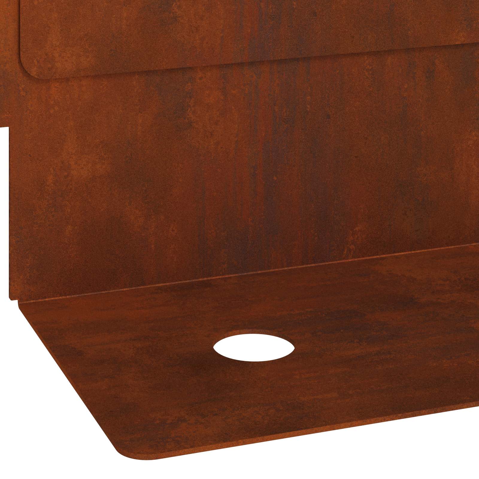 Gazonrand 30 st 102 x 4 x 4 cm Staal Roestig