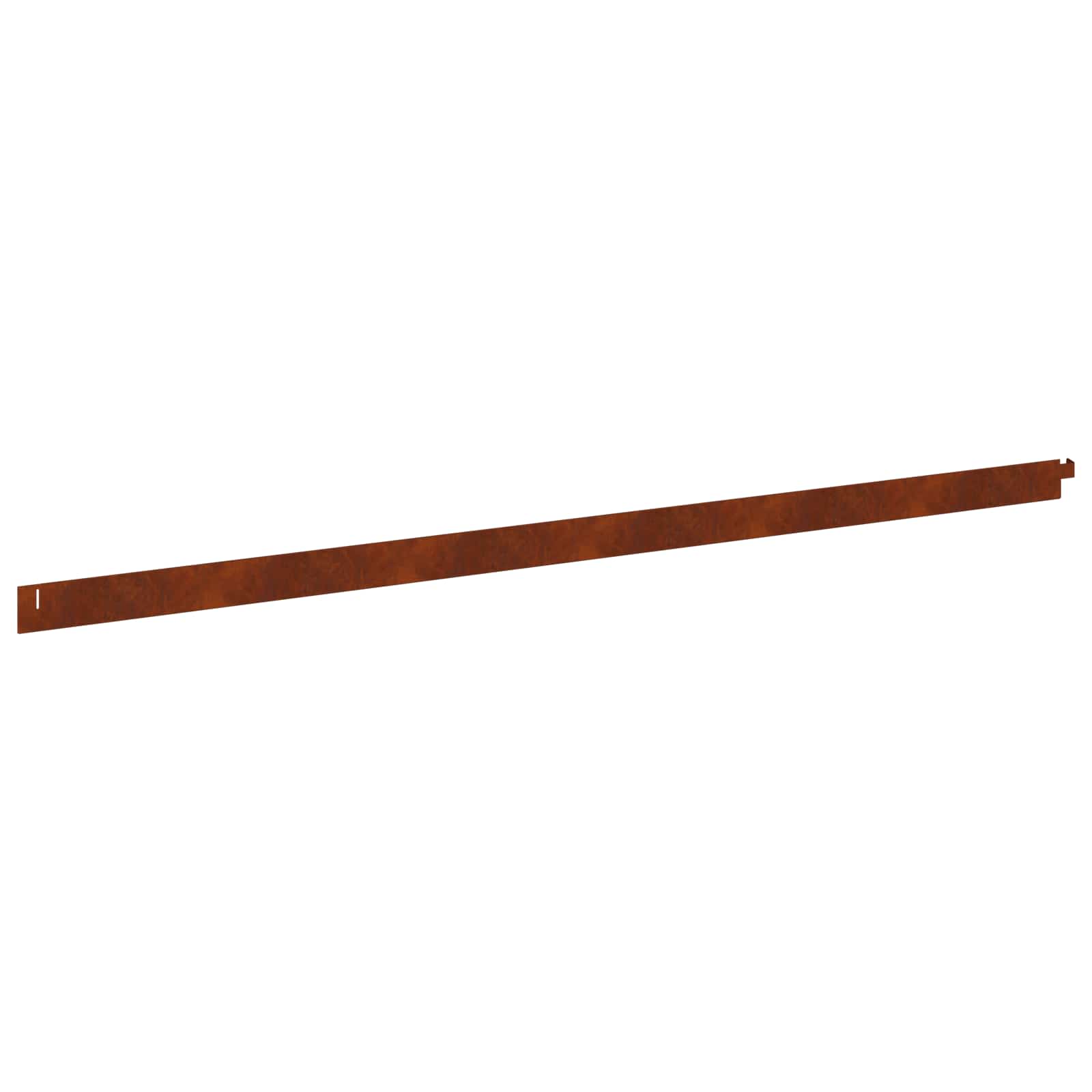 Gazonrand 50 st 102 x 4 x 4 cm Staal Roestig