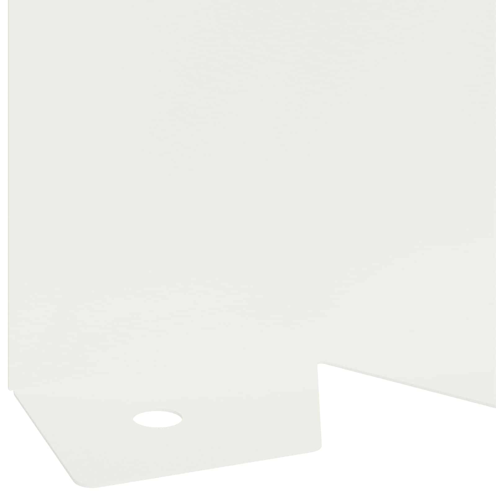Gazonrand 20 st 102 x 10 x 4 cm Staal Wit