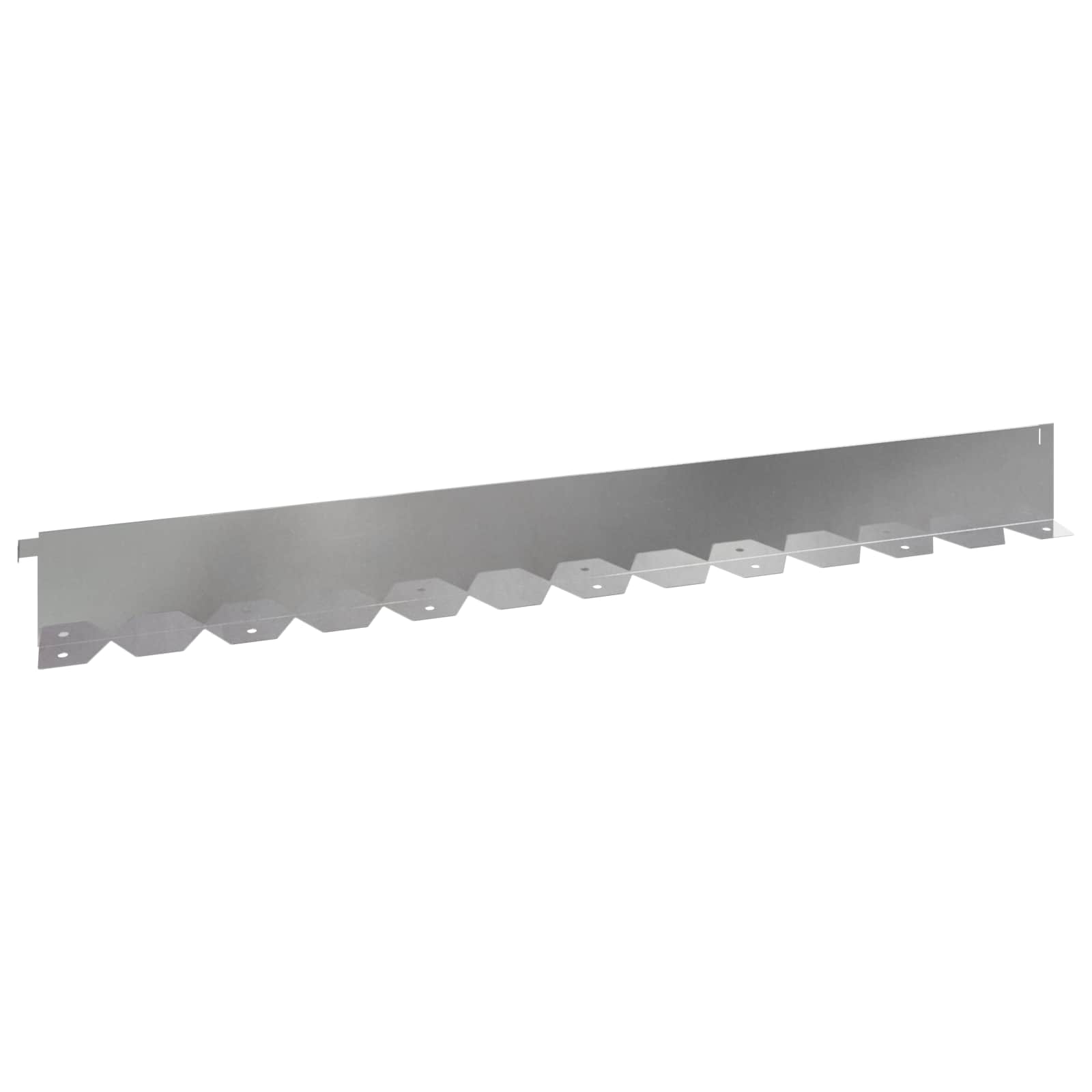 Gazonrand 10 st 102 x 10 x 4 cm Staal Zilverkleurig