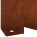 Gazonrand 10 st 102 x 10 x 4 cm Staal Roestig