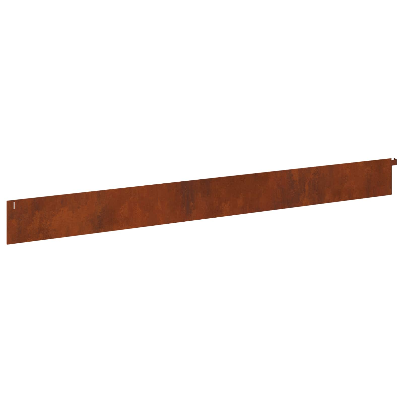 Gazonrand 10 st 102 x 10 x 4 cm Staal Roestig