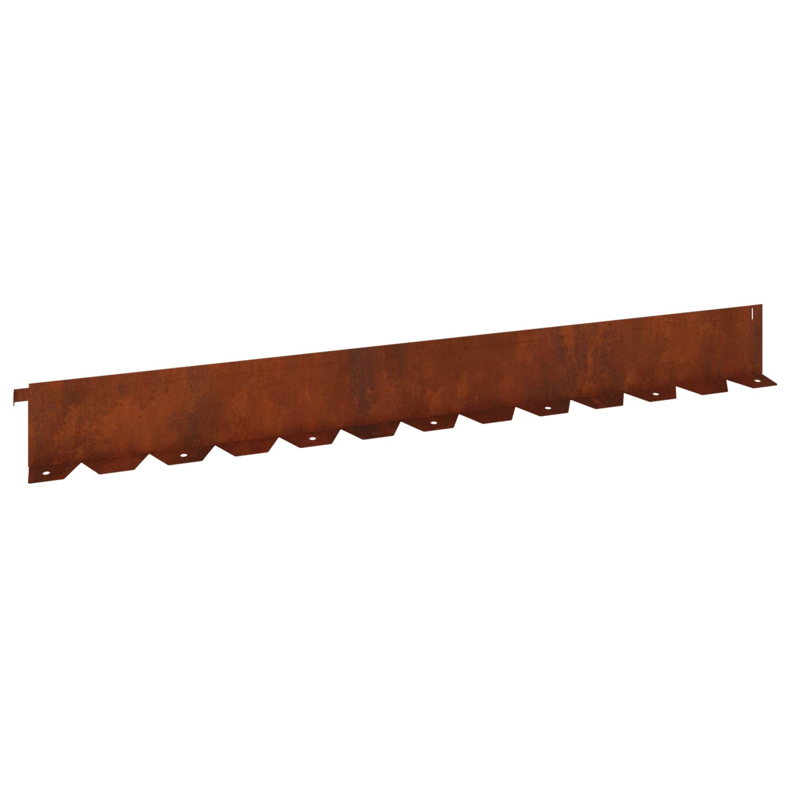 Gazonrand 30 st 102 x 10 x 4 cm Staal Roestig