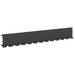 Gazonrand 10 st 102 x 15 x 4 cm Staal Zwart