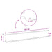 Gazonrand 10 st 102 x 15 x 4 cm Staal Zwart