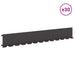 Gazonrand 30 st 102 x 15 x 4 cm Staal Zwart