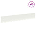 Gazonrand 10 st 102 x 15 x 4 cm Staal Wit