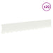 Gazonrand 20 st 102 x 15 x 4 cm Staal Wit