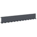 Gazonrand 30 st 102 x 15 x 4 cm Staal Antracietkleurig