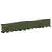 Gazonrand 20 st 102 x 15 x 4 cm Staal Olijfgroen
