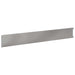 Gazonrand 10 st 102 x 15 x 4 cm Staal Zilverkleurig