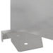 Gazonrand 20 st 102 x 15 x 4 cm Staal Zilverkleurig