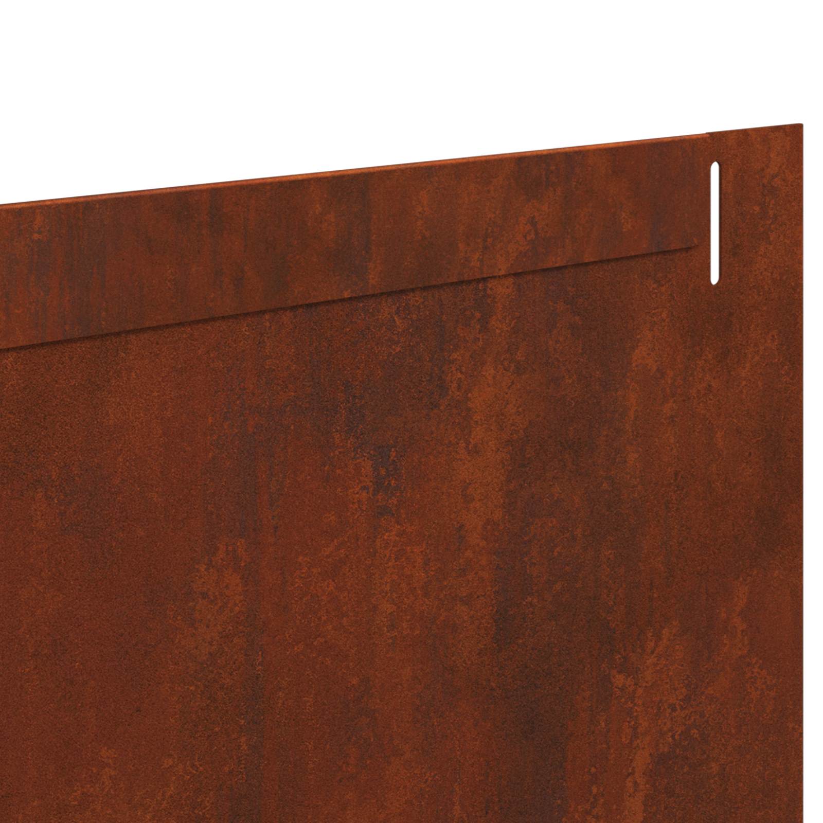 Gazonrand 10 st 102 x 15 x 4 cm Staal Roestig
