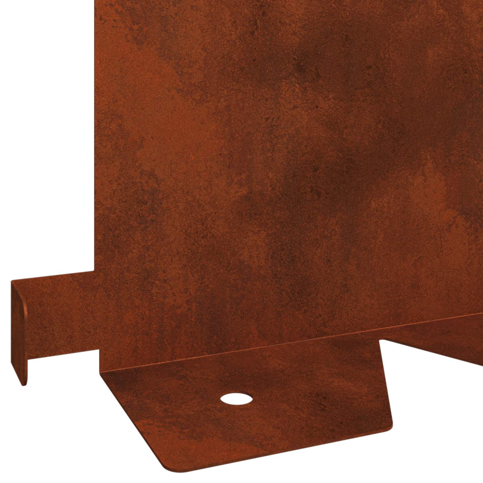 Gazonrand 10 st 102 x 15 x 4 cm Staal Roestig