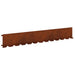 Gazonrand 20 st 102 x 15 x 4 cm Staal Roestig