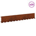 Gazonrand 20 st 102 x 15 x 4 cm Staal Roestig