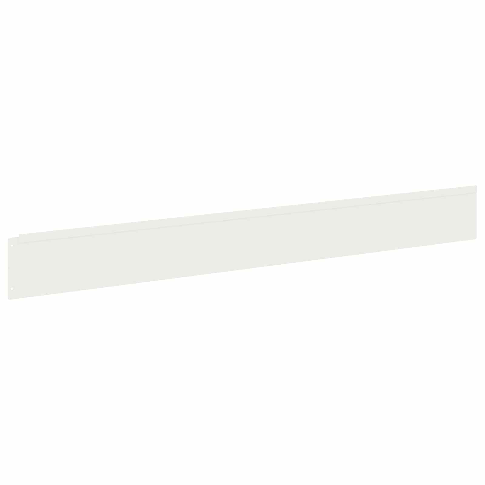 Gazonrand 30 st 100 x 12 cm Staal Wit
