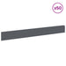 Gazonrand 50 st 100 x 12 cm Staal Antracietkleurig