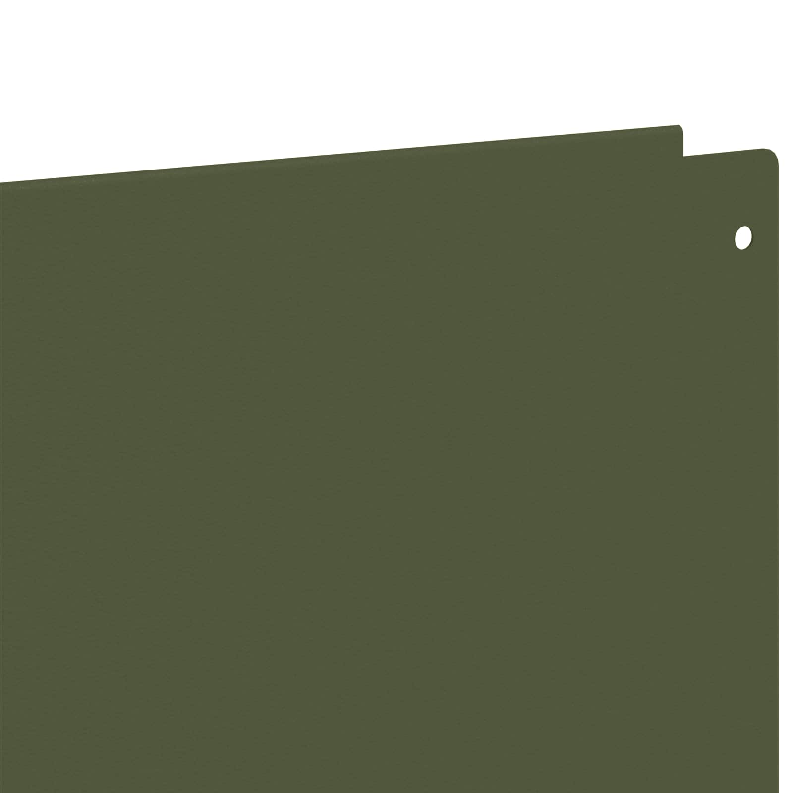 Gazonrand 20 st 100 x 12 cm Staal Olijfgroen