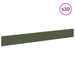 Gazonrand 30 st 100 x 12 cm Staal Olijfgroen