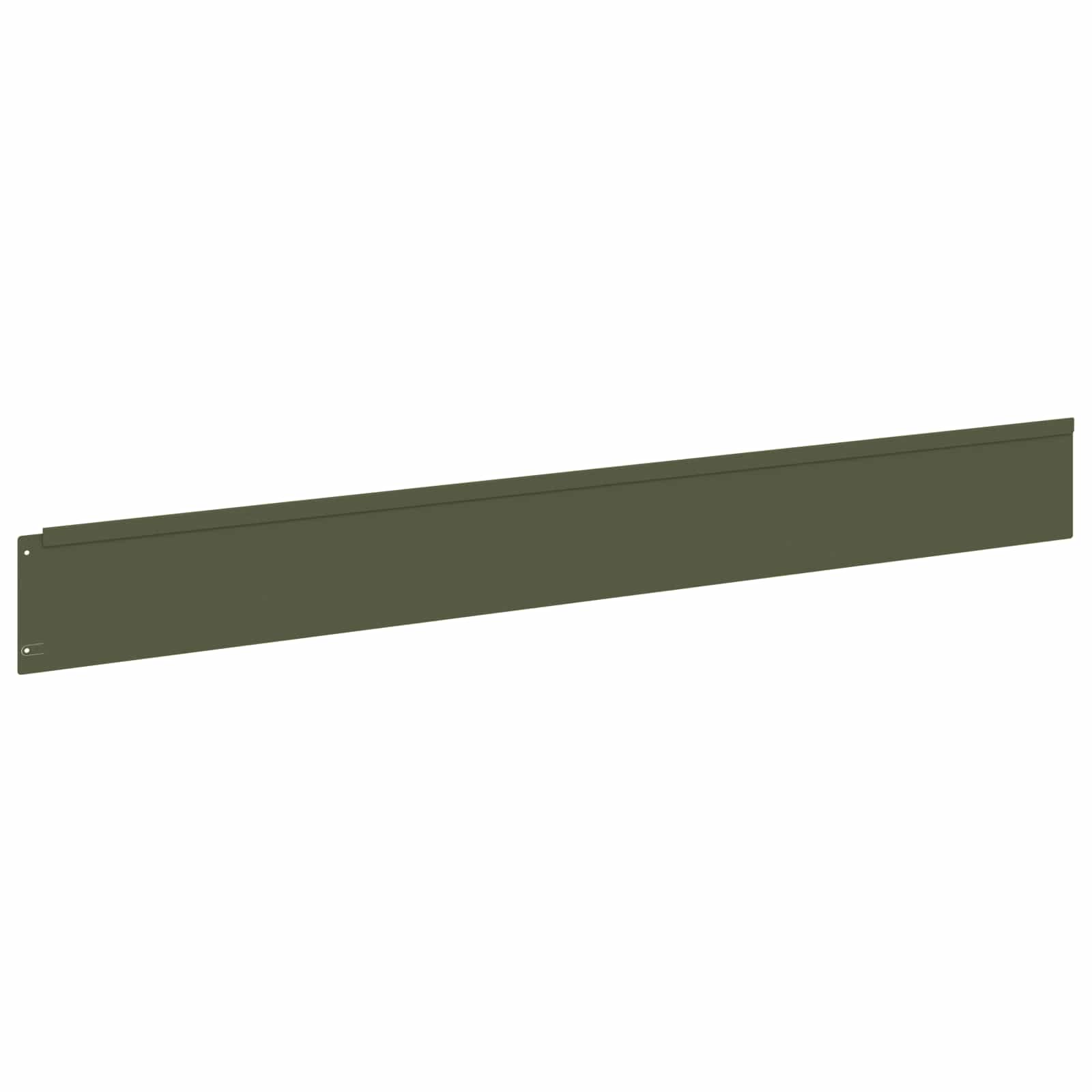 Gazonrand 50 st 100 x 12 cm Staal Olijfgroen