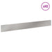 Gazonrand 10 st 100 x 12 cm Staal Zilverkleurig