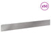 Gazonrand 50 st 100 x 12 cm Staal Zilverkleurig