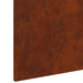 Gazonrand 10 st 100 x 12 cm Staal Roestig