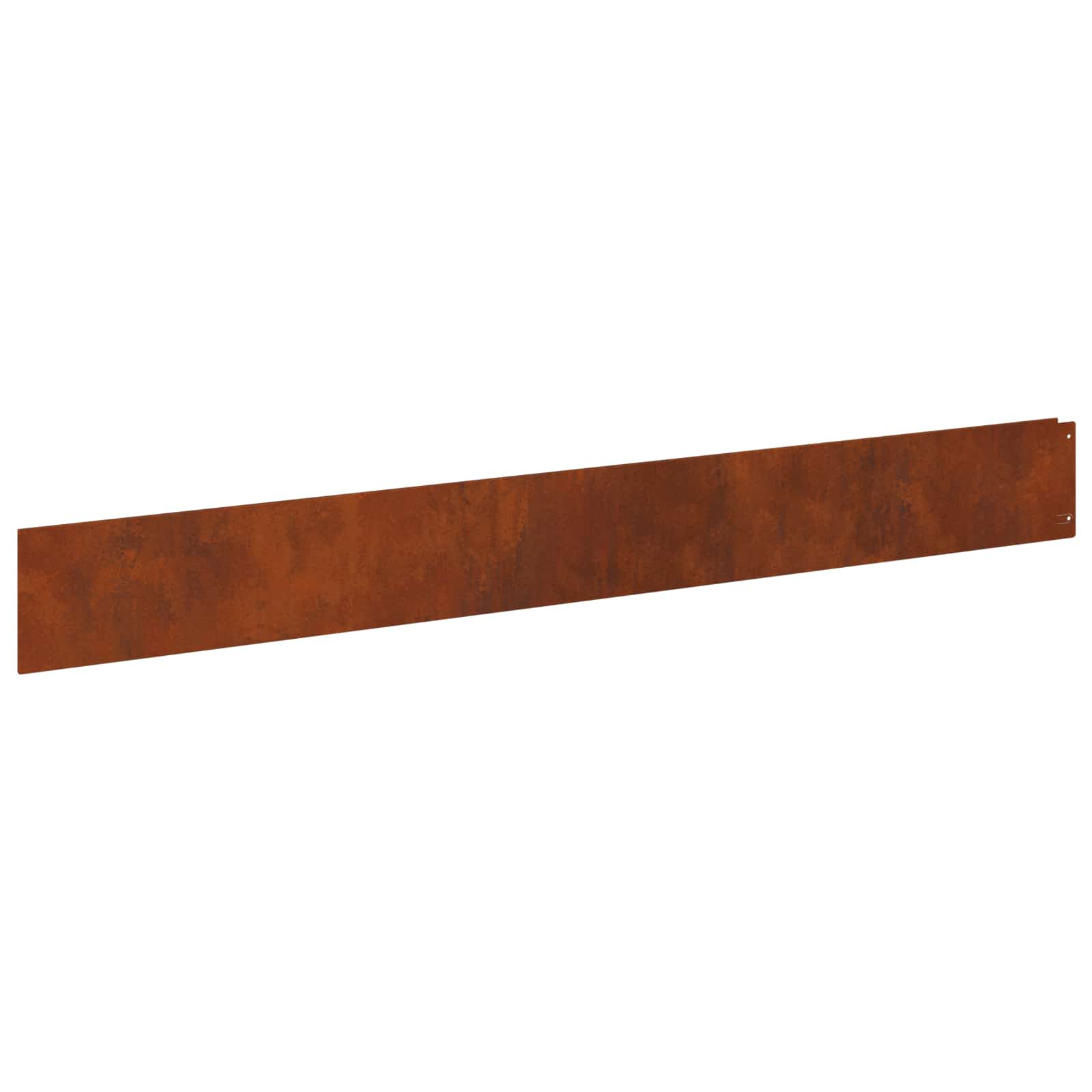 Gazonrand 30 st 100 x 12 cm Staal Roestig