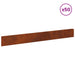 Gazonrand 50 st 100 x 12 cm Staal Roestig
