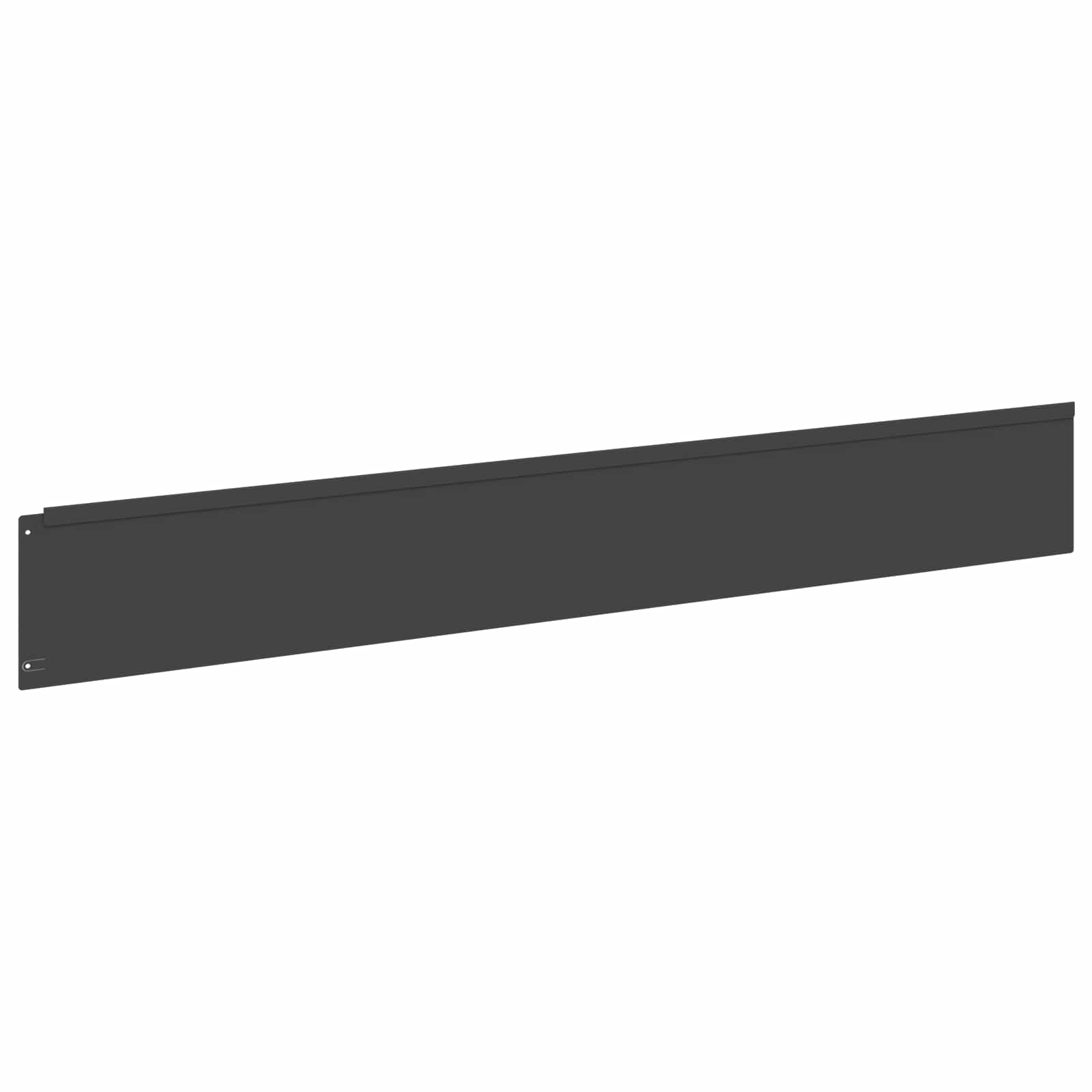 Gazonrand 10 st 100 x 15 cm Staal Zwart