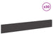 Gazonrand 30 st 100 x 15 cm Staal Zwart